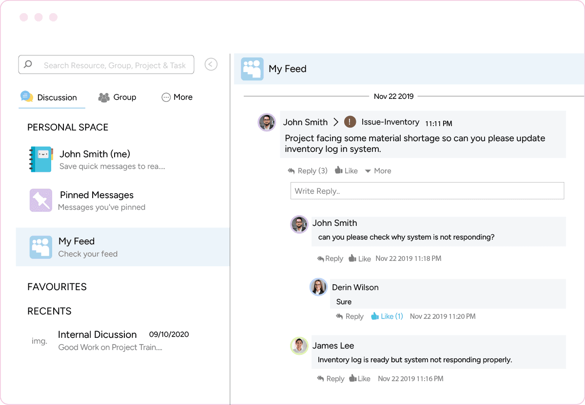 Saviom EPPM Team Collaboration